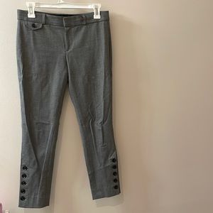 herringbone button detail banana republic pants with button detail
